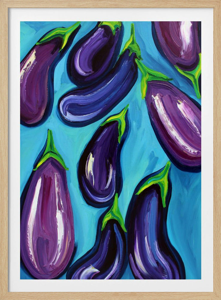 Aubergines Regen | Poster