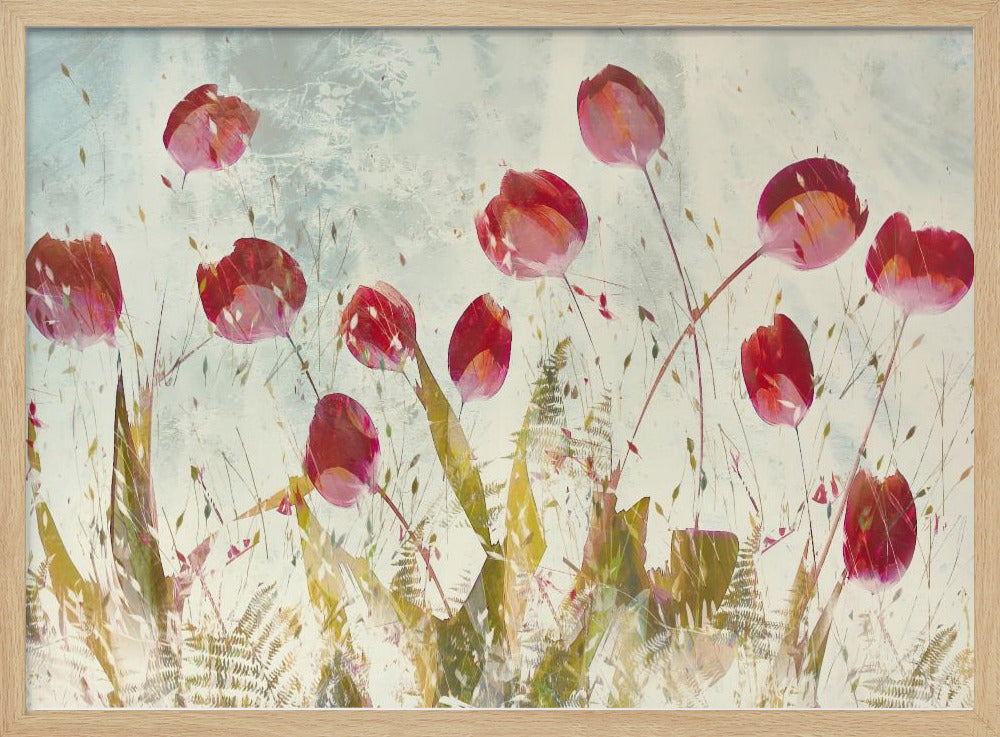 Vrolijke tulpen | Poster