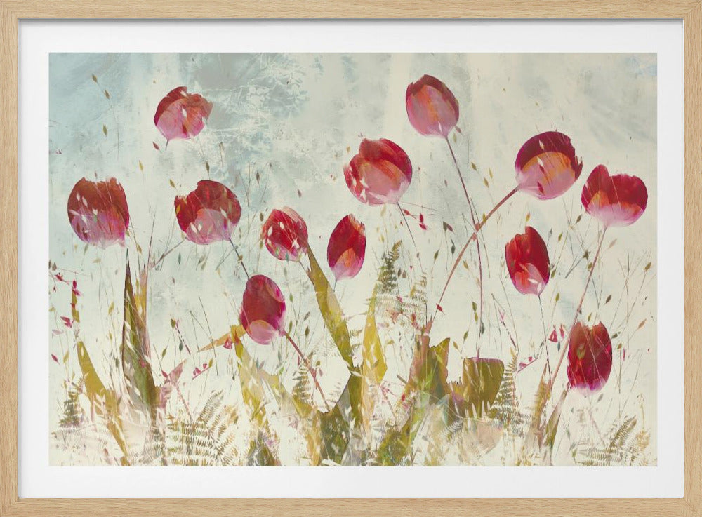 Vrolijke tulpen | Poster
