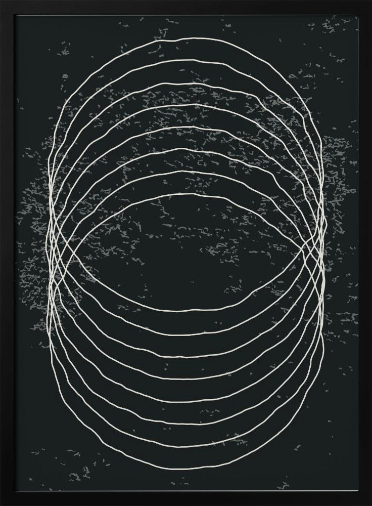 Zwart-witte cirkels | Poster