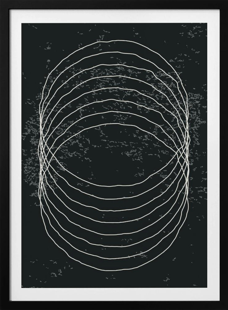 Zwart-witte cirkels | Poster
