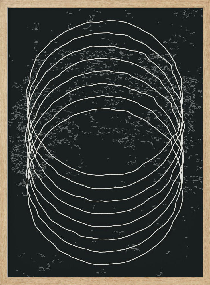 Zwart-witte cirkels | Poster