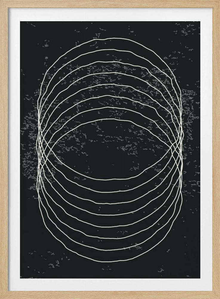 Zwart-witte cirkels | Poster