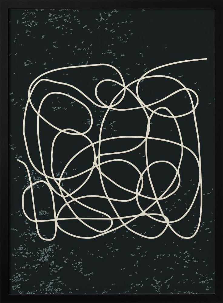 Zwart-witte lijnen #1 | Poster