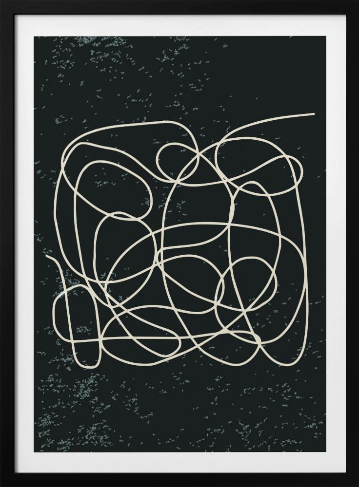 Zwart-witte lijnen #1 | Poster