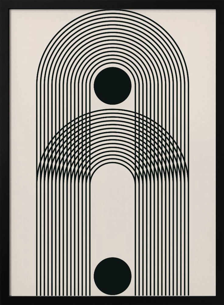 Zwarte Boho Vibe Serie #3 | Poster