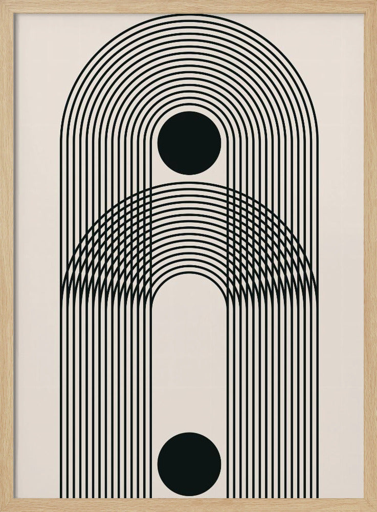Zwarte Boho Vibe Serie #3 | Poster
