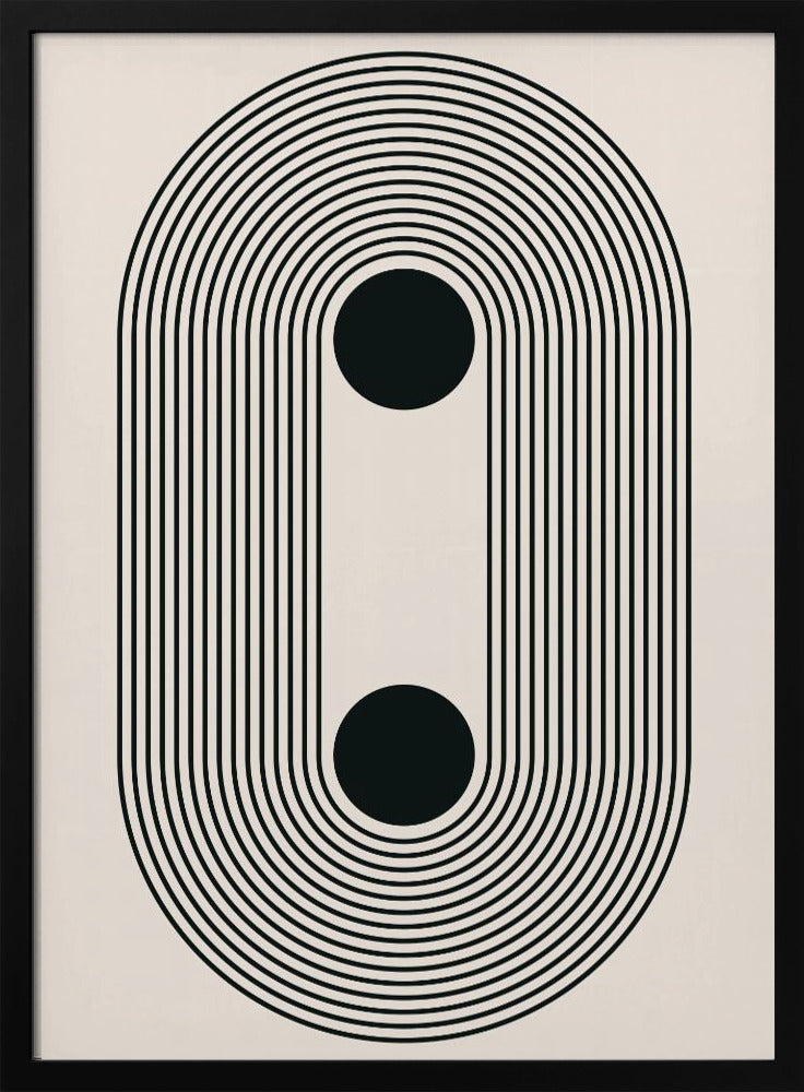Zwarte Boho Vibe Serie #4 | Poster