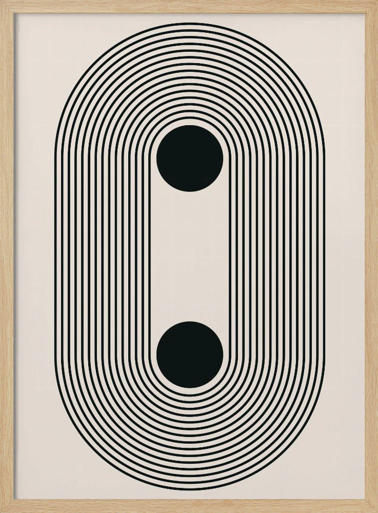 Zwarte Boho Vibe Serie #4 | Poster