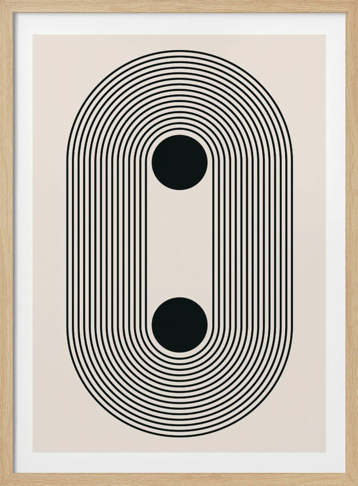 Zwarte Boho Vibe Serie #4 | Poster