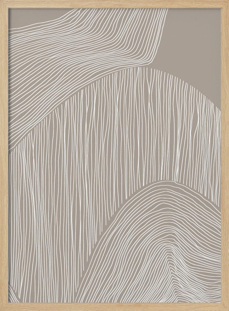 Abstracte organische lijnen | Poster