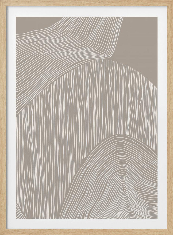 Abstracte organische lijnen | Poster