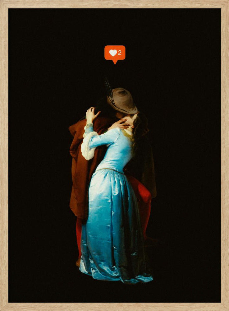 Een moderne kus | Poster