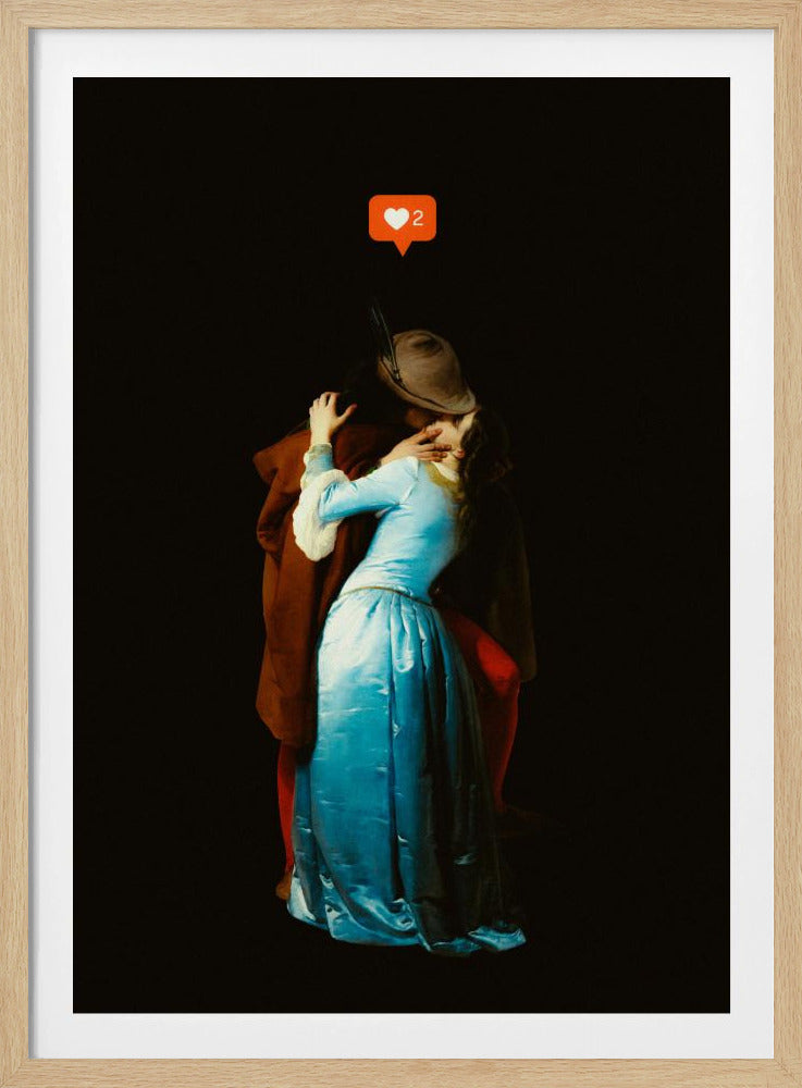 Een moderne kus | Poster