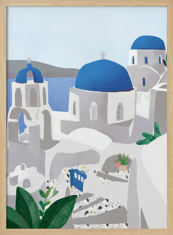 Santorini eiland | Poster