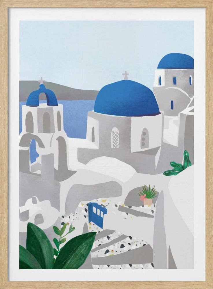 Santorini eiland | Poster