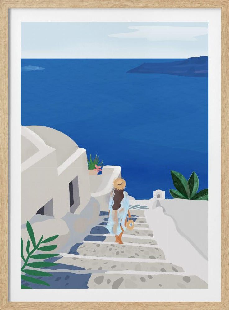 In het blauw | Poster