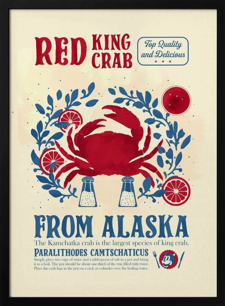 Krab keuken print | Poster
