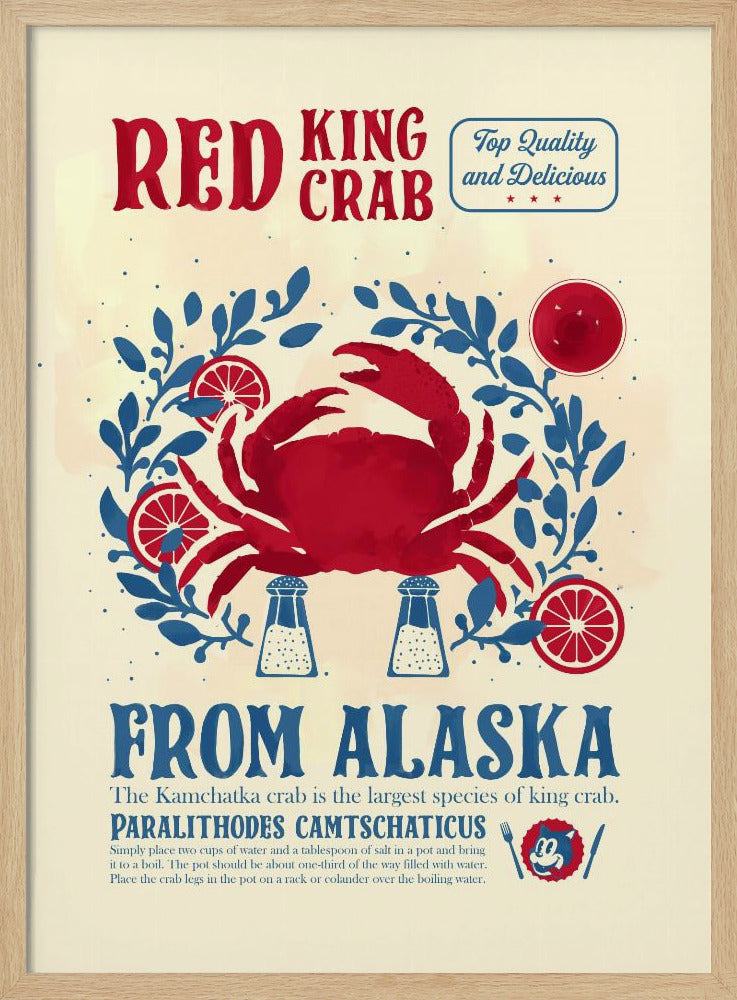 Krab keuken print | Poster