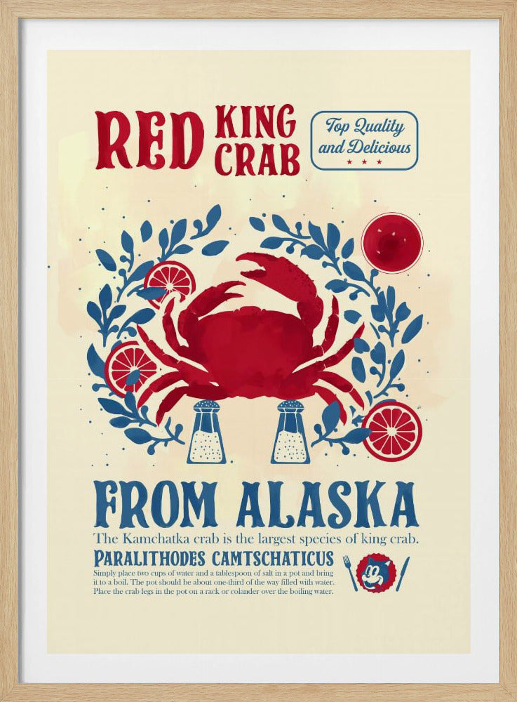 Krab keuken print | Poster