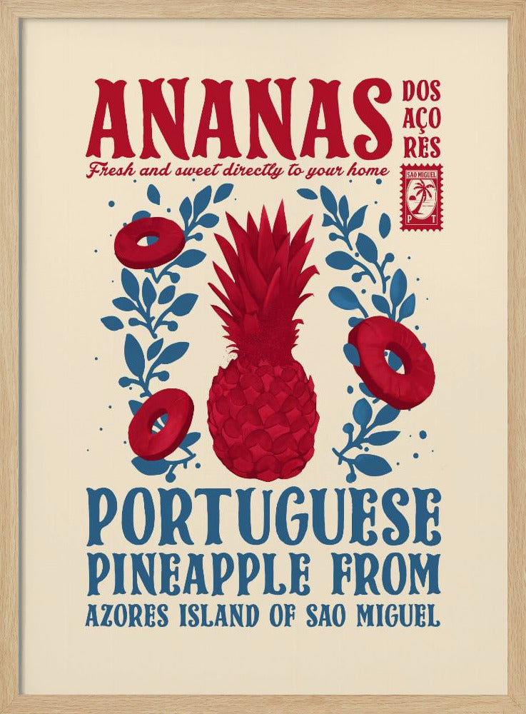 Ananas keukenprint | Poster