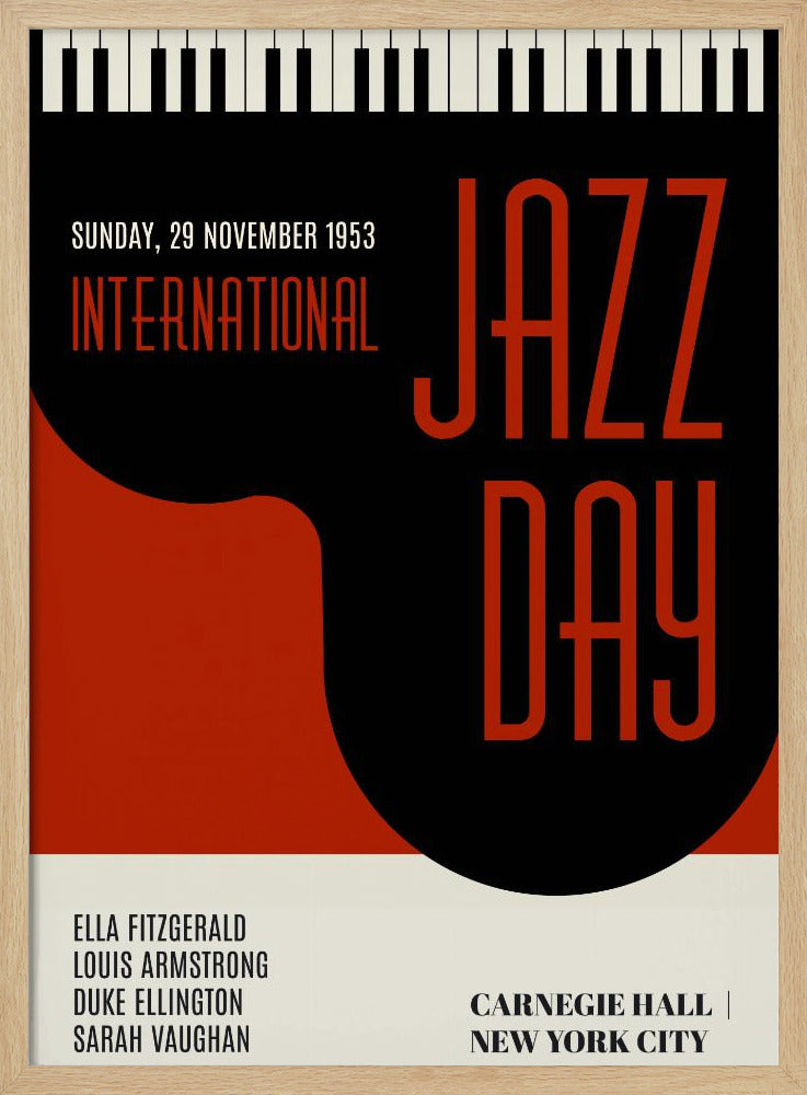 Jazzy Days Donkerrood | Poster