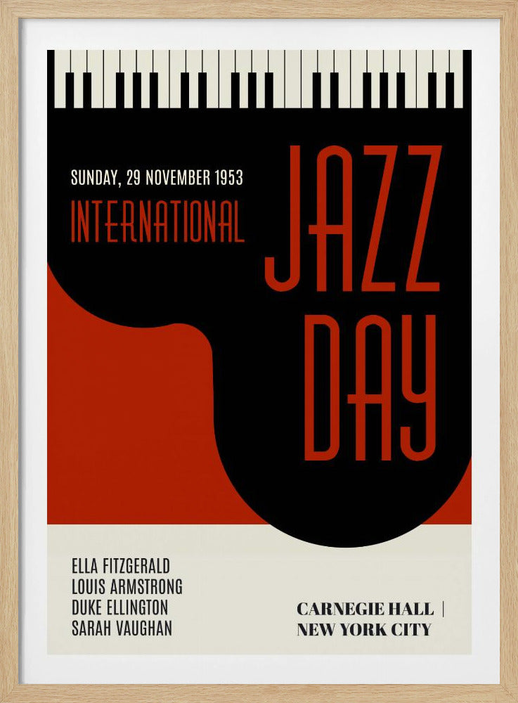 Jazzy Days Donkerrood | Poster