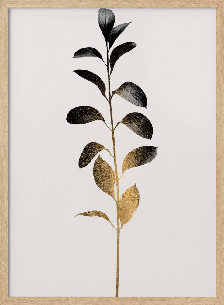 Monochromatica nr. 9 Donkergoud | Poster