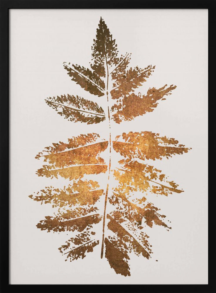 Eikenbladprint Goud | Poster