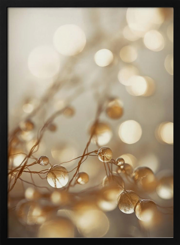 Gouden Glow Druppels | Poster