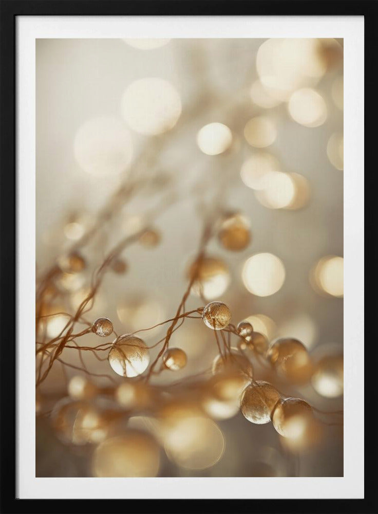 Gouden Glow Druppels | Poster