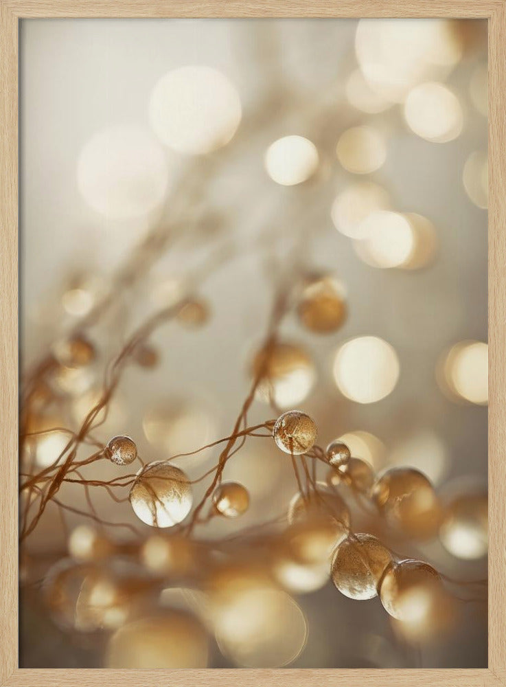 Gouden Glow Druppels | Poster
