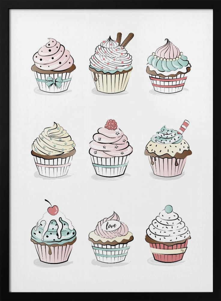 Zoete Cupcake Medley | Poster