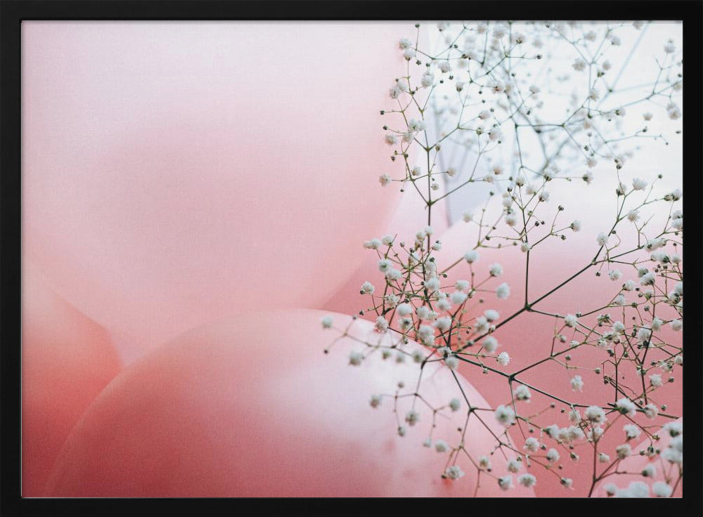 Bloemen en ballonnen | Poster