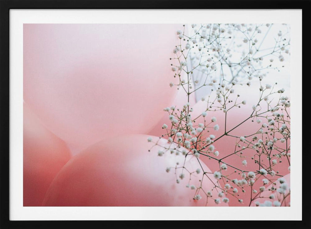 Bloemen en ballonnen | Poster