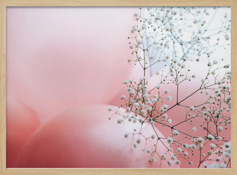 Bloemen en ballonnen | Poster