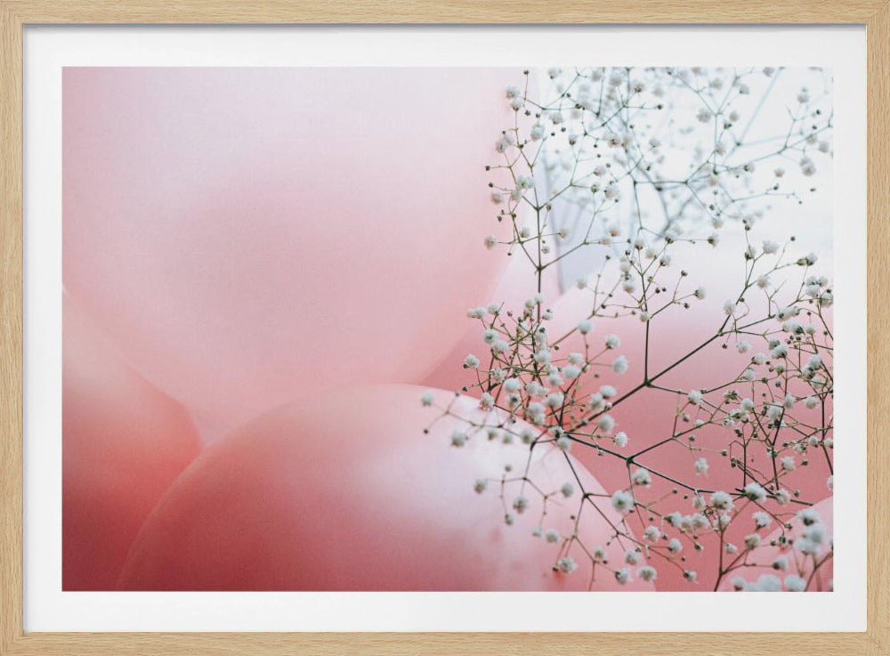 Bloemen en ballonnen | Poster