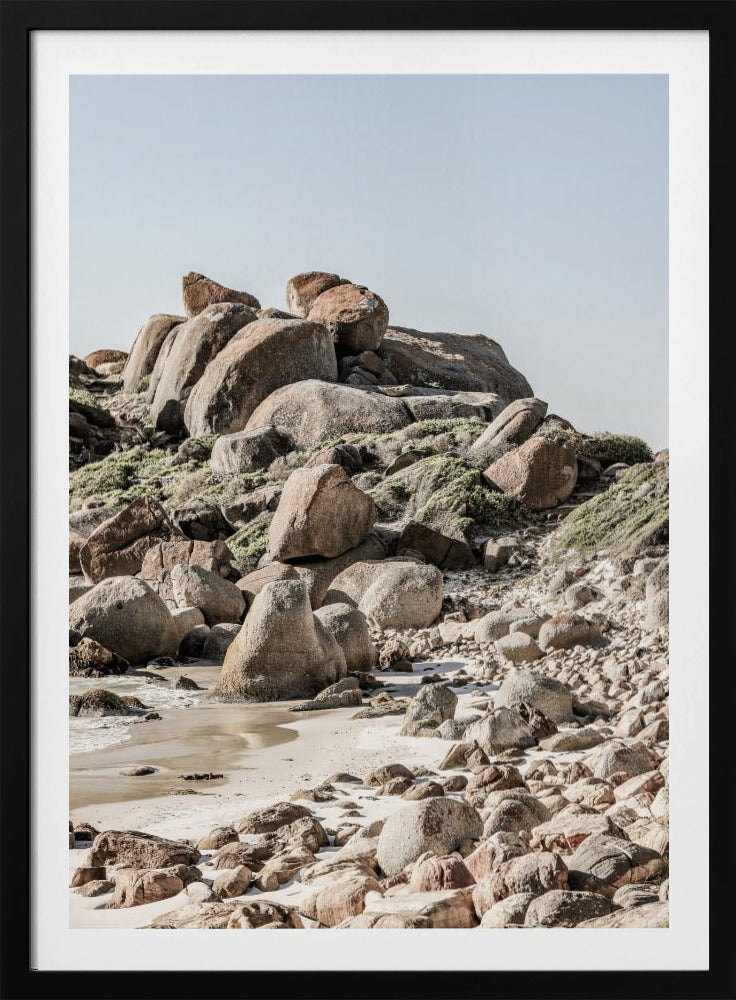 Rust aan de rotsachtige kustlijn | Poster