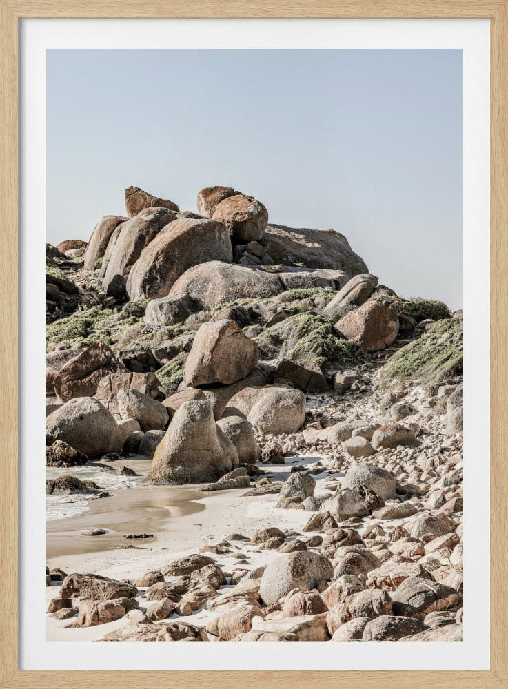 Rust aan de rotsachtige kustlijn | Poster