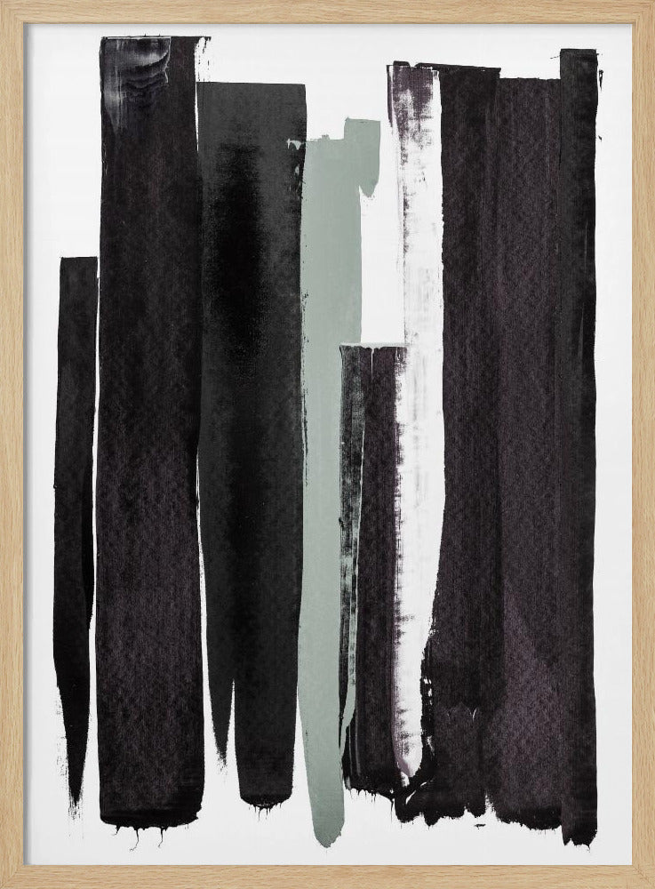 Monochrome strepen | Poster