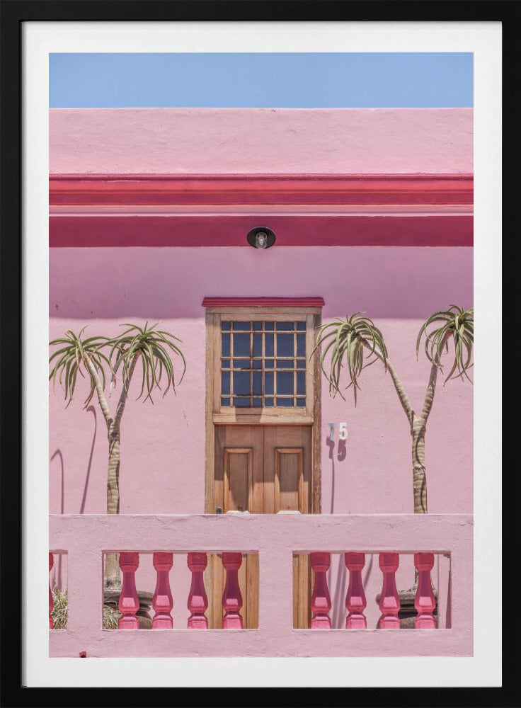 Perzikkleurige gevel | Poster