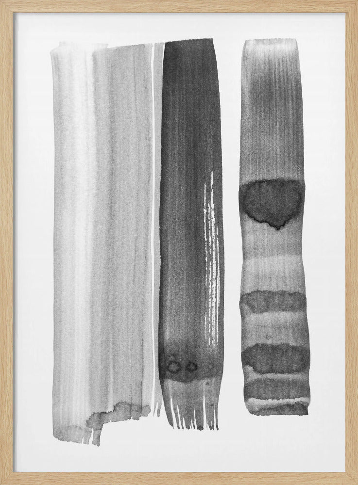 Monochrome strepen | Poster