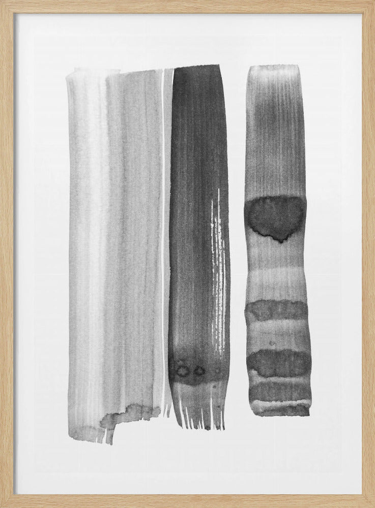 Monochrome strepen | Poster