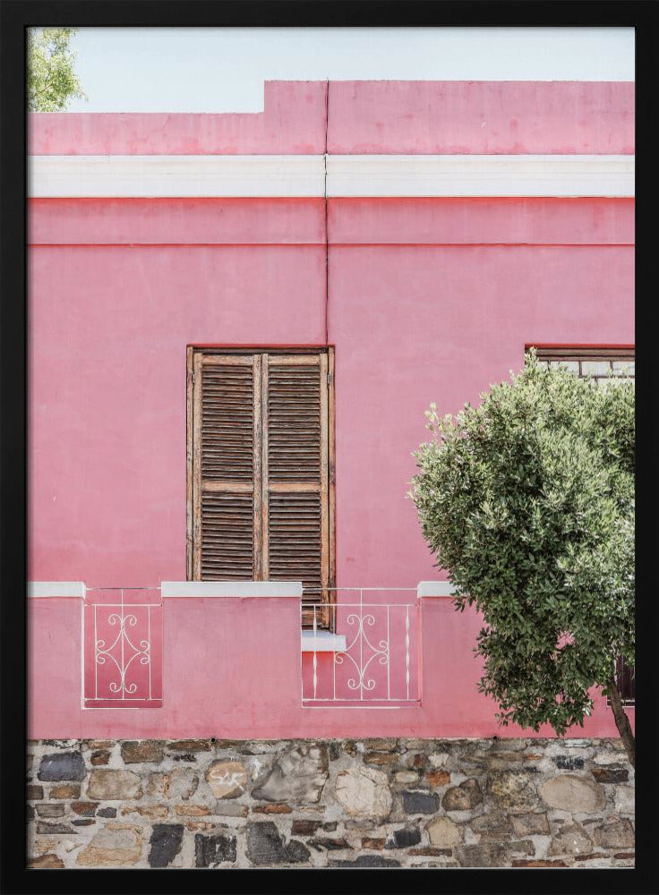 Roze gevel sereniteit | Poster
