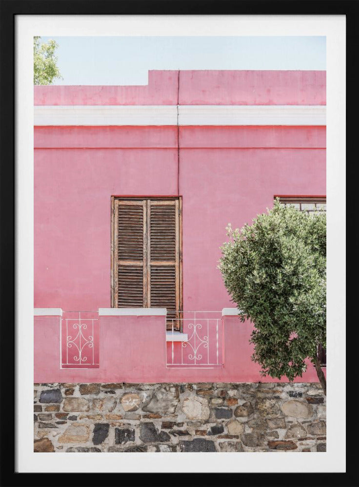 Roze gevel sereniteit | Poster