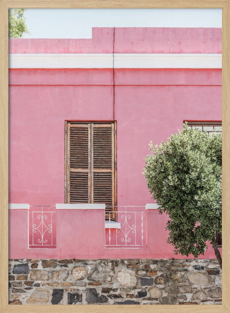 Roze gevel sereniteit | Poster