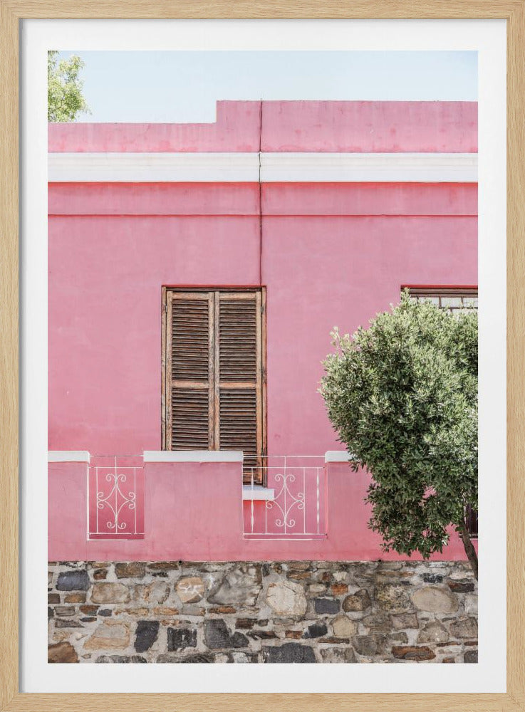 Roze gevel sereniteit | Poster