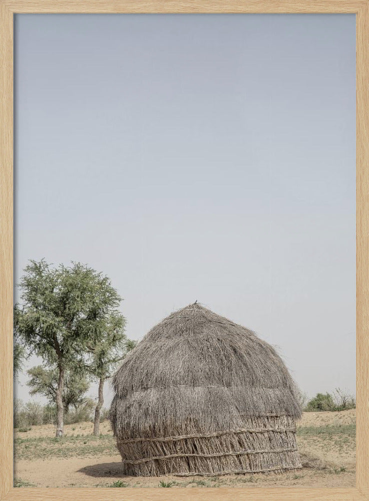 Grass Hut Serenity | Poster