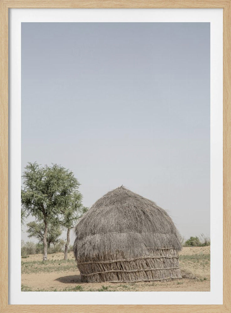 Grass Hut Serenity | Poster