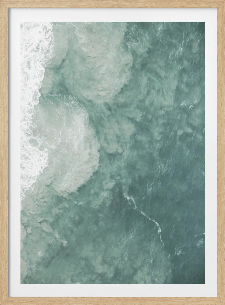 De zachte werveling van de oceaan | Poster